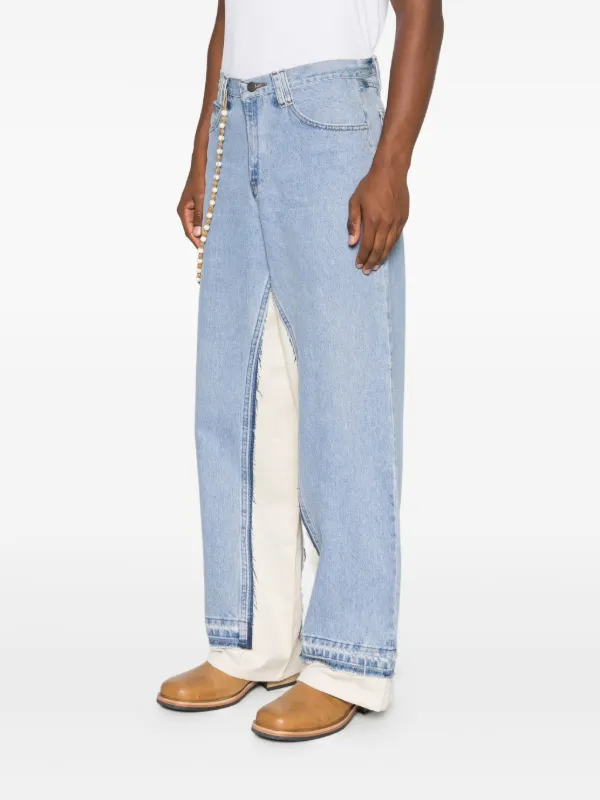 Kartik Research ビーズトリム ジーンズ | ブルー | FARFETCH JP