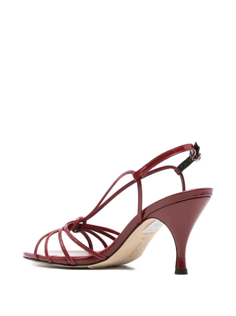 Aeyde Solange leren sandalen met geknoopte bandjes Rood