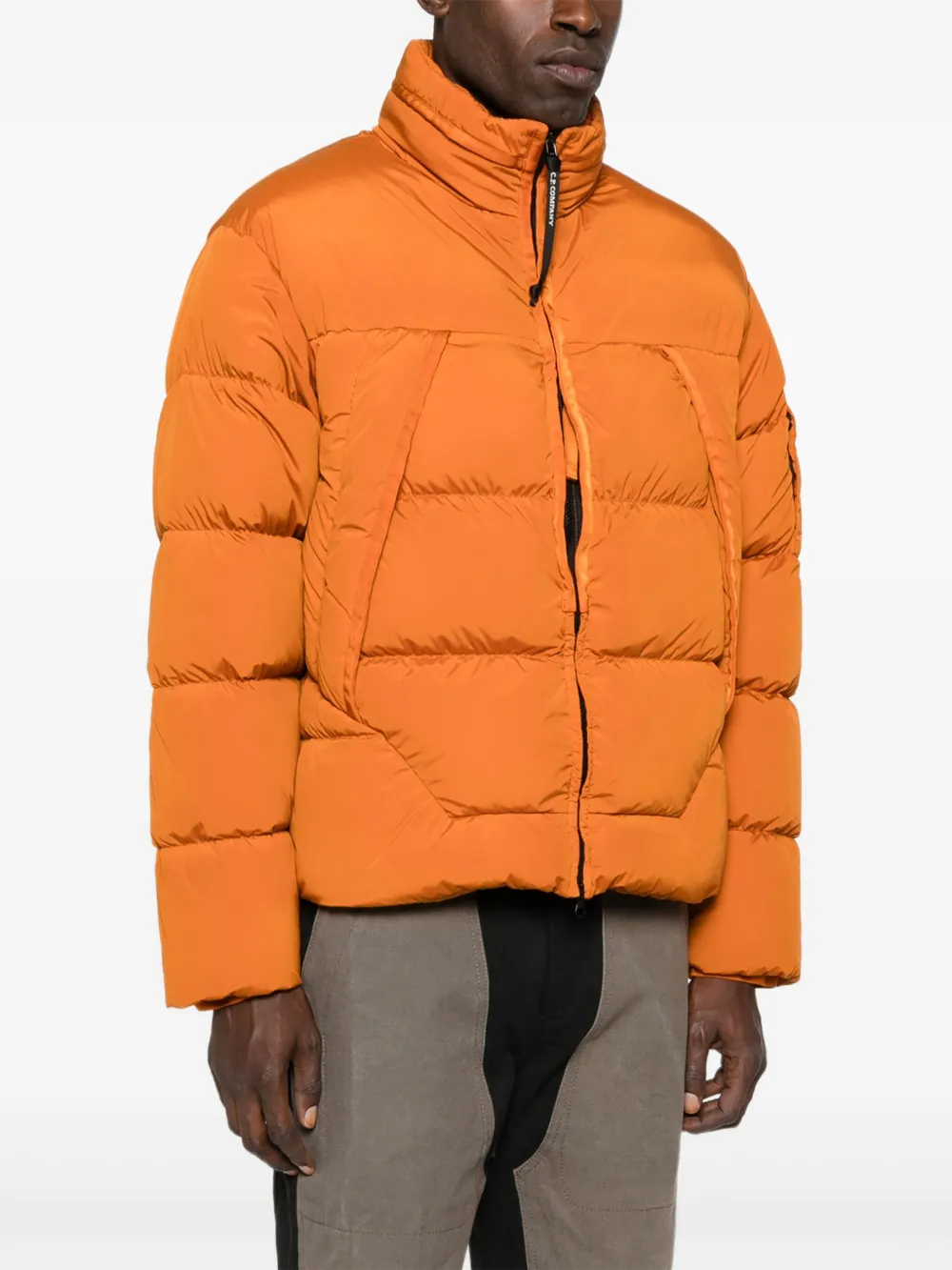 C.P. Company キルティングパネル ジャケット | オレンジ | FARFETCH JP