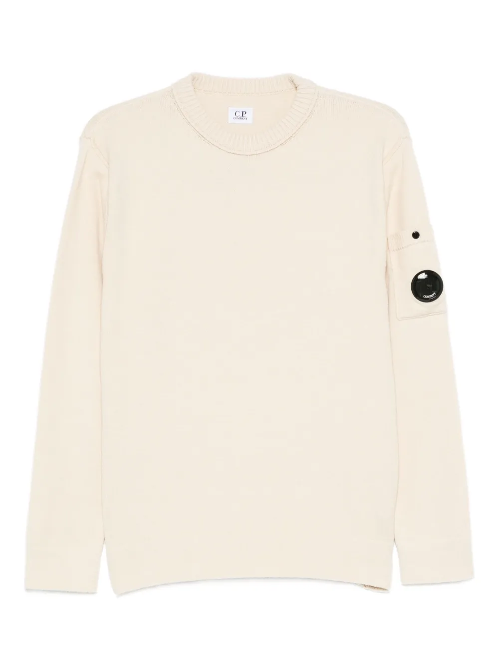 C.P. Company Lens-detail crew-neck sweater | Neutrals | Image 1
