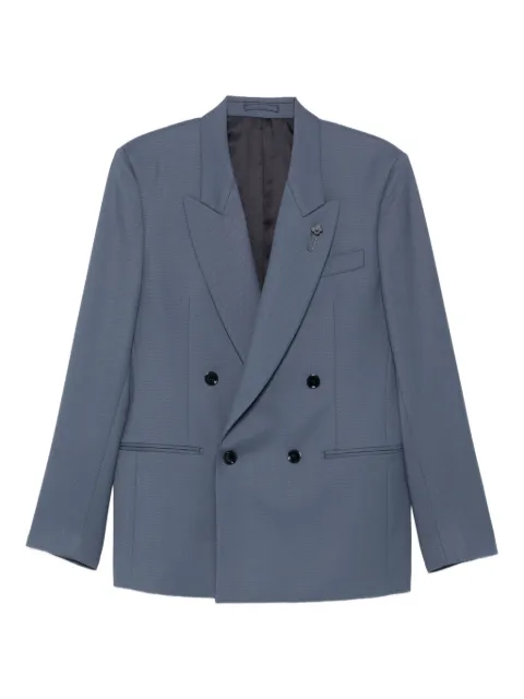 Lardini double-breasted wool jacket