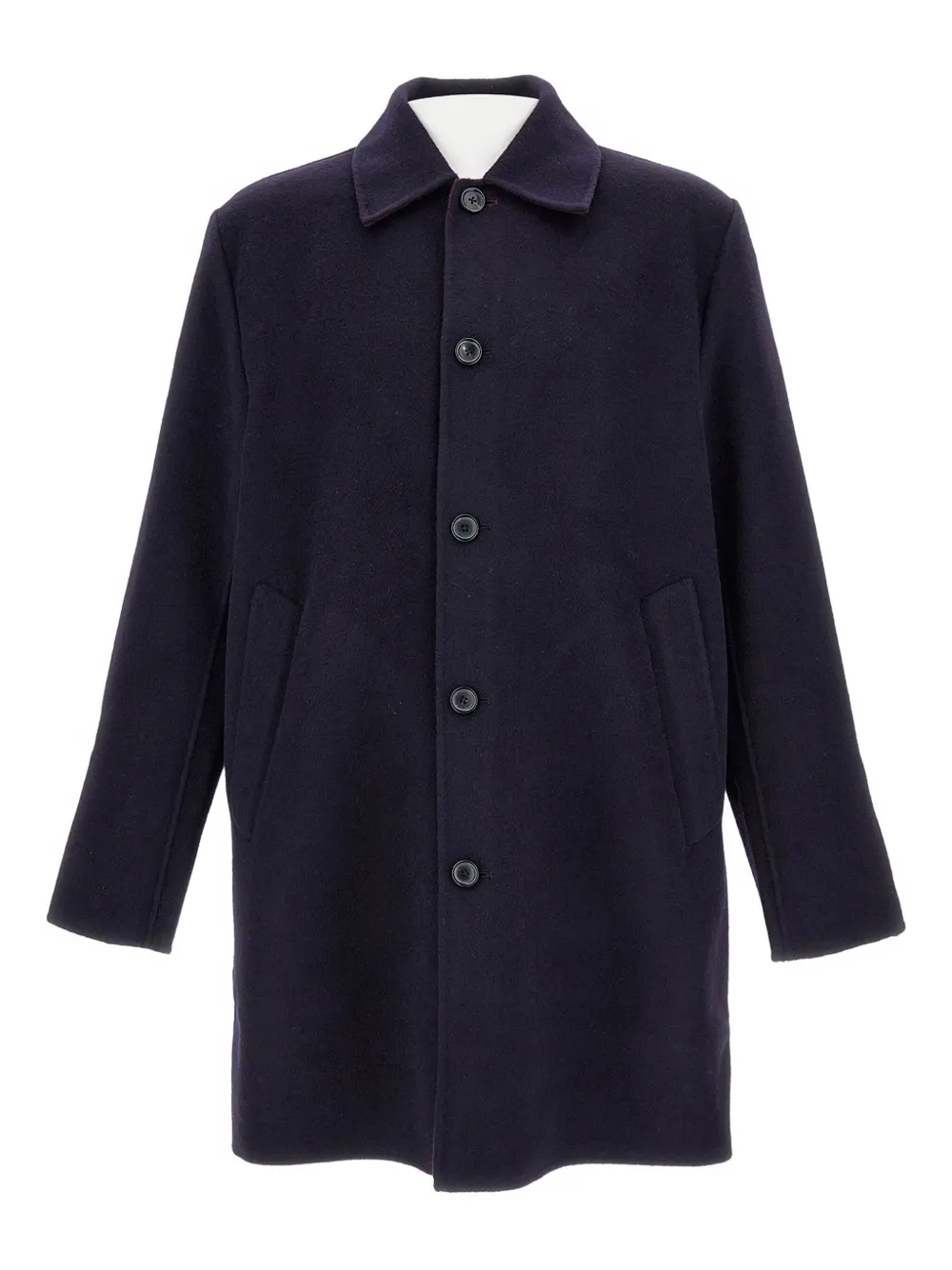 Paul Smith Double-face Buttoned Coat In Blue