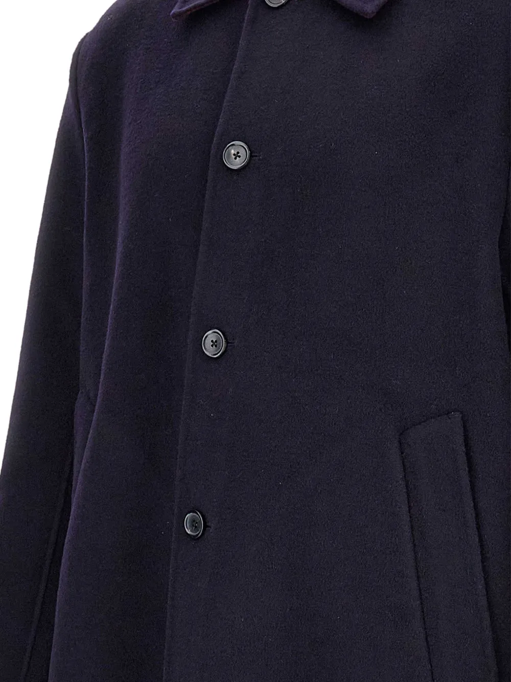Paul Smith Double-face Buttoned Coat In Blue