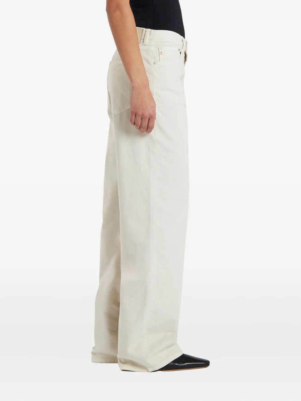 AG Jeans five-pocket wide-leg jeans - Wit