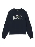 A.P.C. logo crewneck sweatshirt - Black