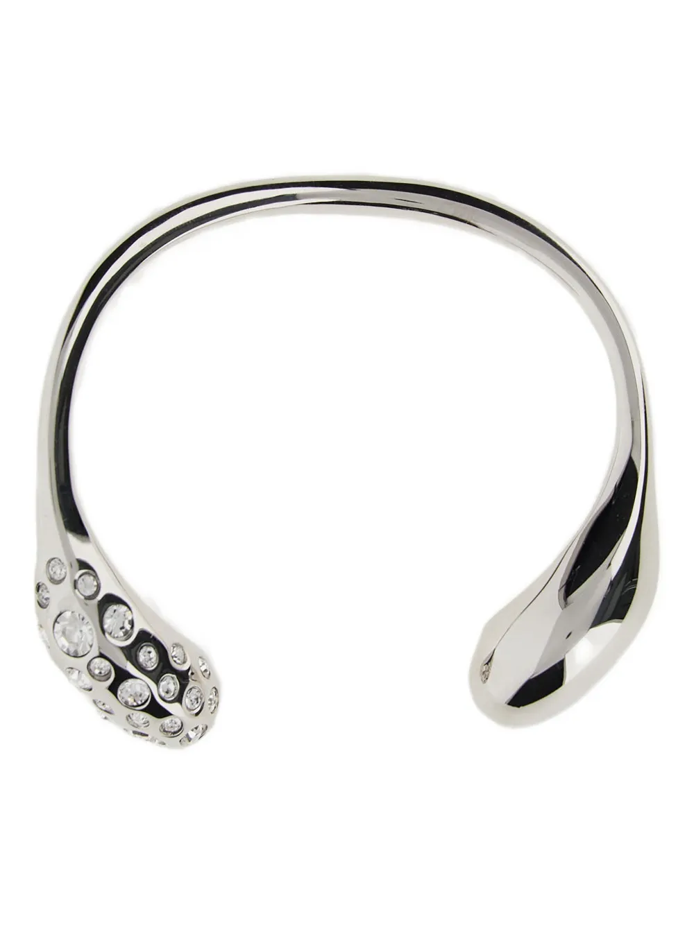 Marni Crystal-embellished Bracelet In Silver