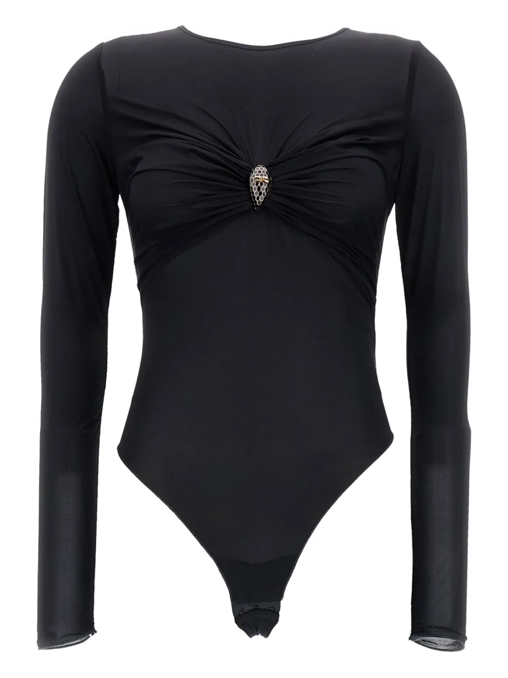 Elisabetta Franchi Body met lange mouwen Zwart