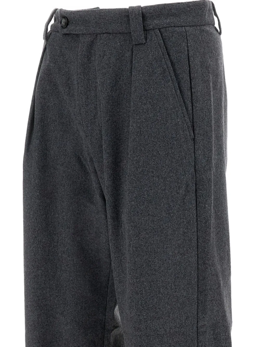 A.P.C. pleated wool-blend trousers Grijs