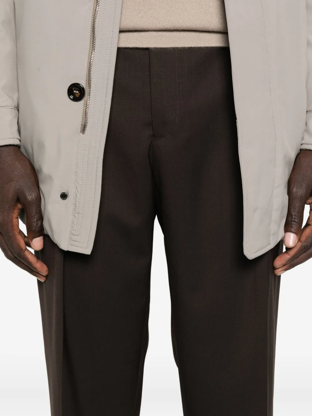 Briglia 1949 Portobello Pleated-front Trousers In Brown