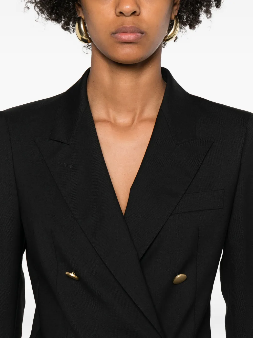 Tagliatore Blazer met dubbele rij knopen Zwart