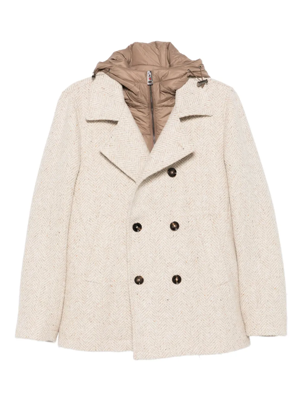 Kired herringbone double-breasted coat | Neutrals | Image 1