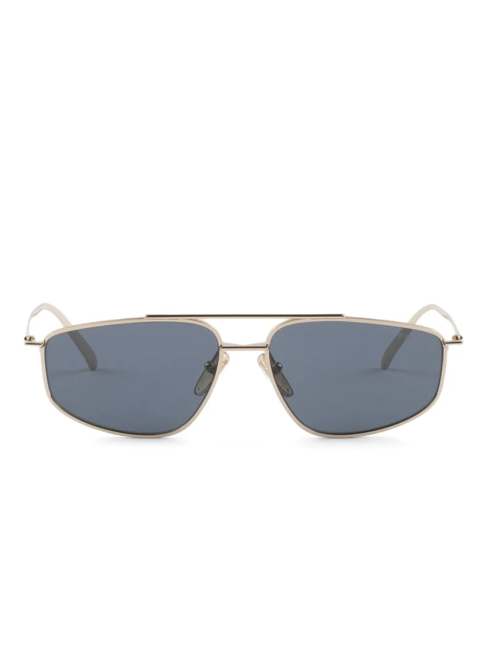 Prada Eyewear Zonnebril met geometrisch montuur van metaal Goud