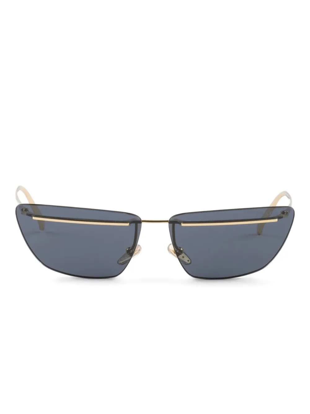 Prada Eyewear Zonnebril met metalen montuur Goud