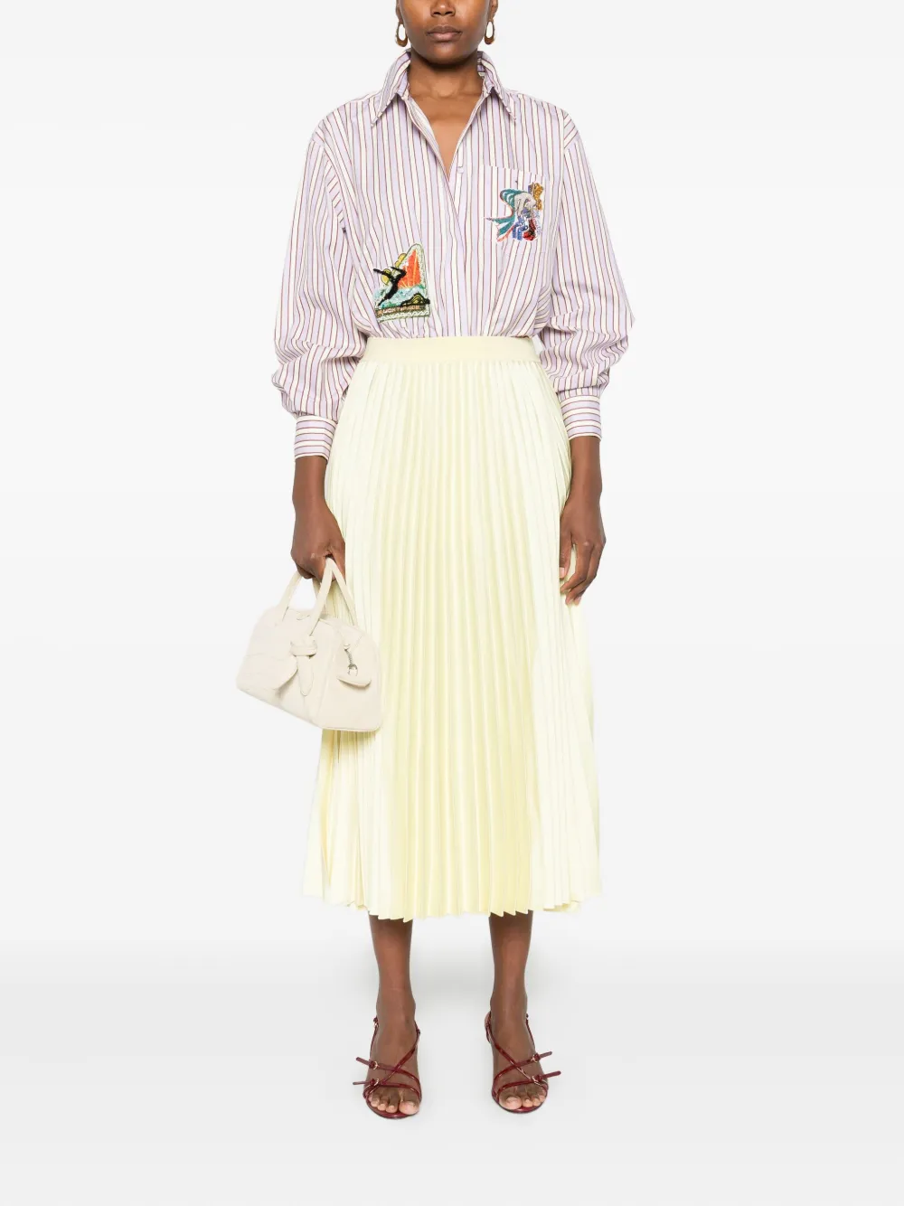 ALEMAIS Lucky Pace verfraaide blouse - Paars