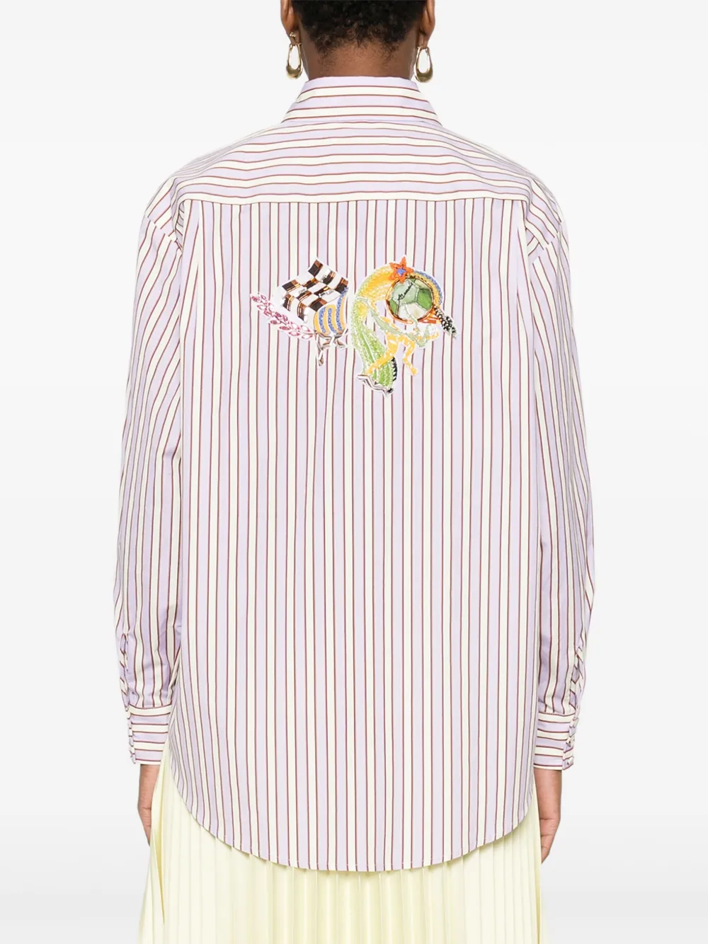 ALEMAIS Lucky Pace verfraaide blouse Paars