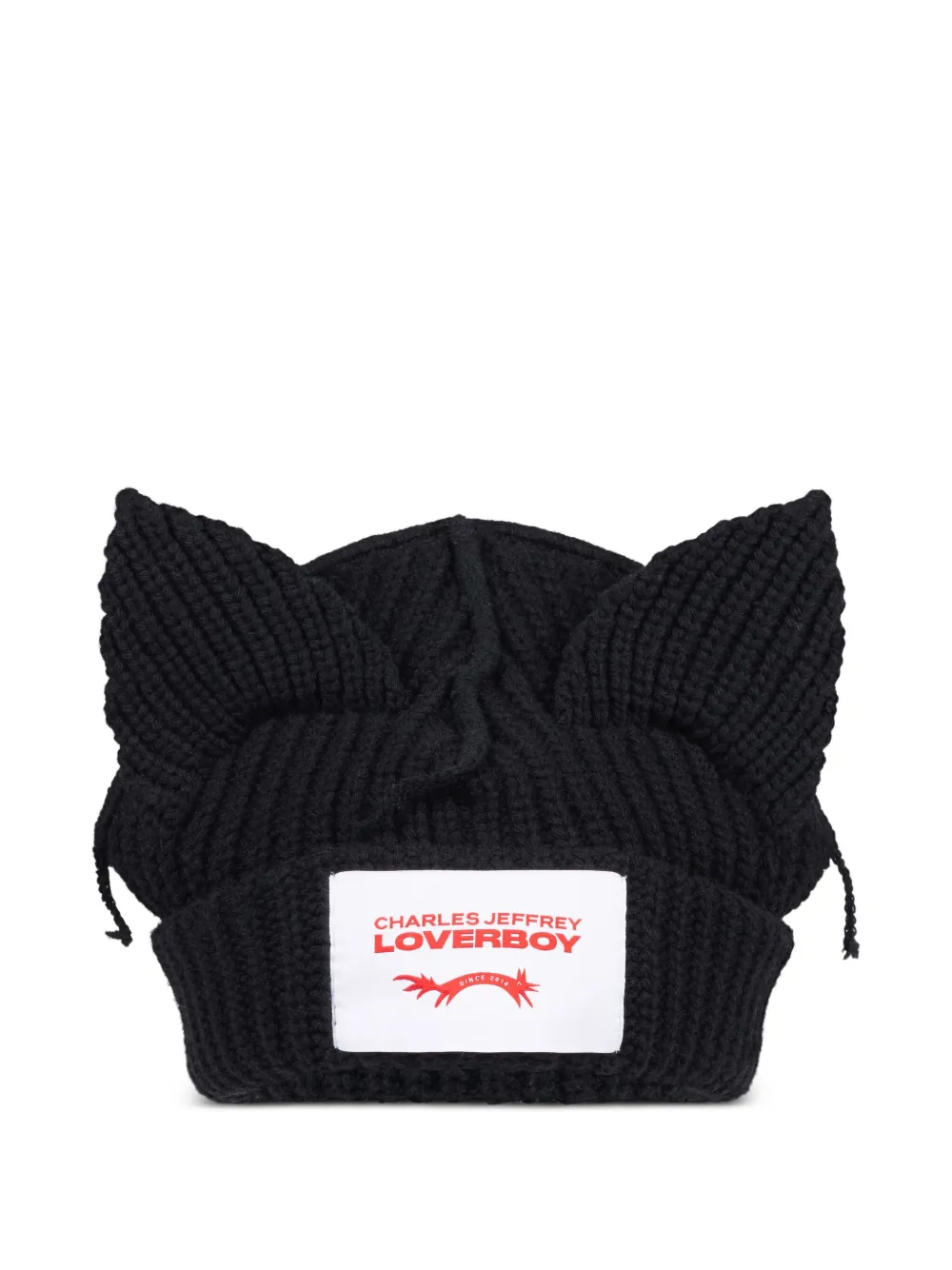 Charles Jeffrey Loverboy cat-ear beanie | Black | Image 1