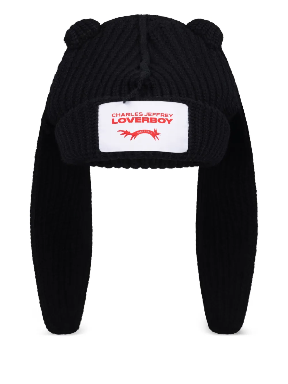 Charles Jeffrey Loverboy Floppy Rabbit Beanie In Brown