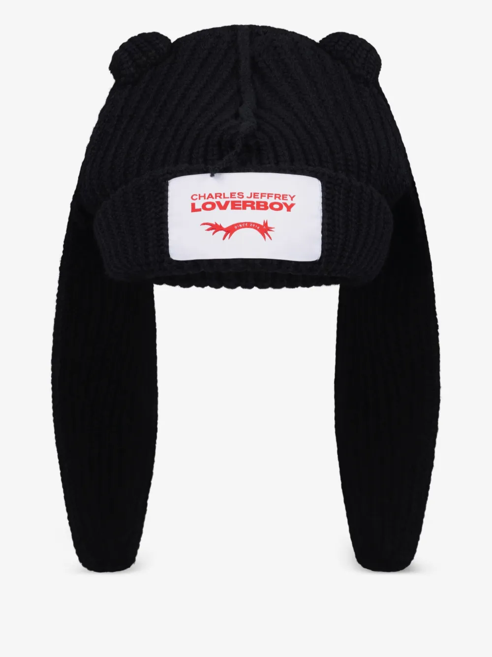 Charles Jeffrey Loverboy 兔耳套头帽 | 黑色 | Image 1