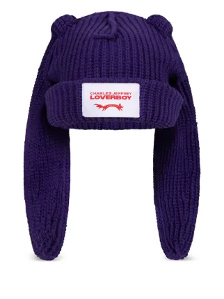 Charles Jeffrey Loverboy Rabbit Beanie | Purple | FARFETCH