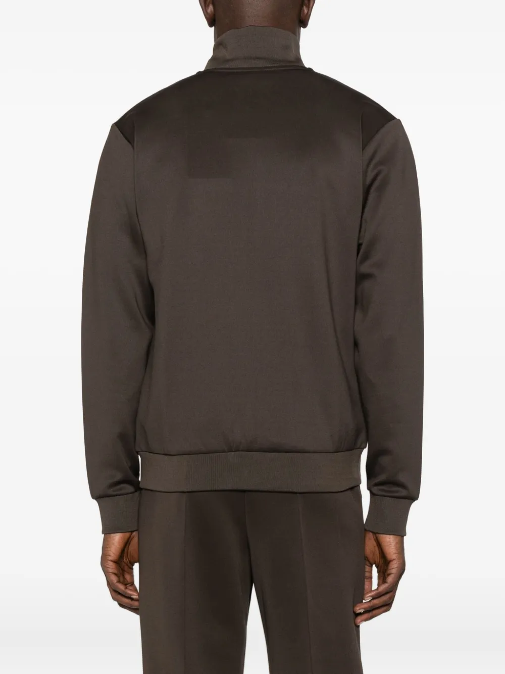 Les Deux Zip-front Panelled Jacket In Brown