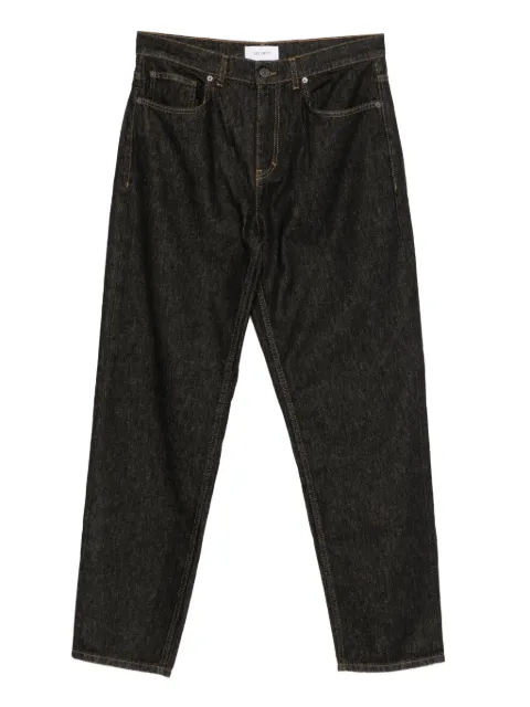 Les Deux topstitch straight-leg trousers