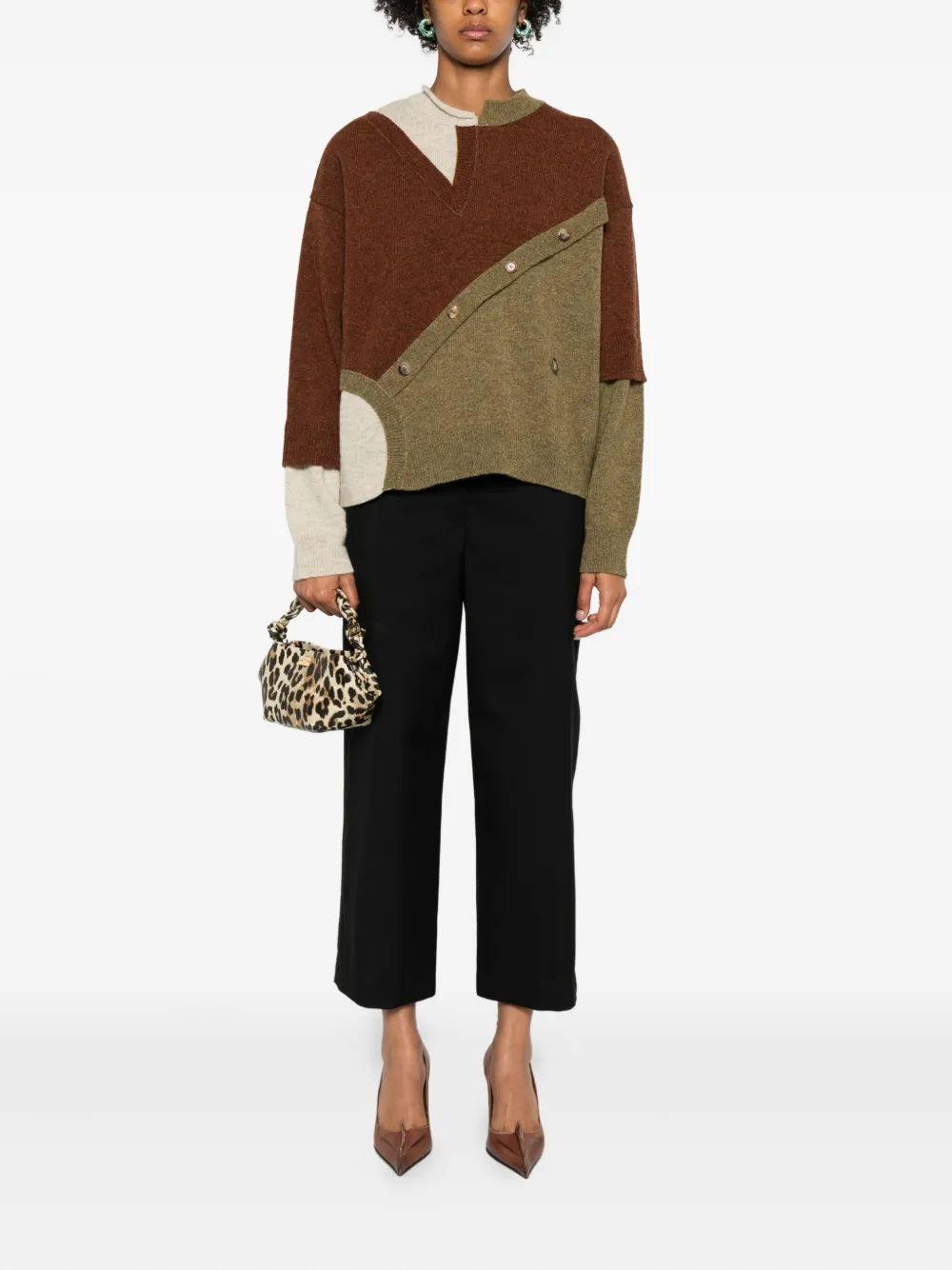 Marni Straight broek met zakken - Zwart