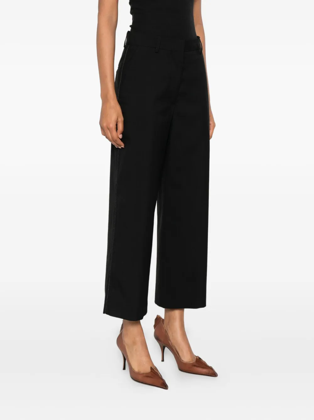 Marni Straight broek met zakken Zwart