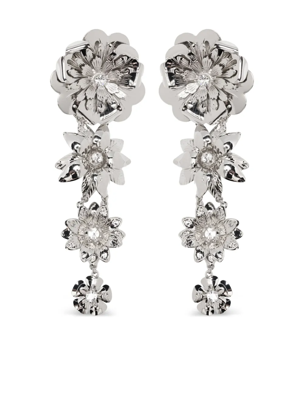 Blumarine boucles d'oreilles à fleurs | argent | Image 1