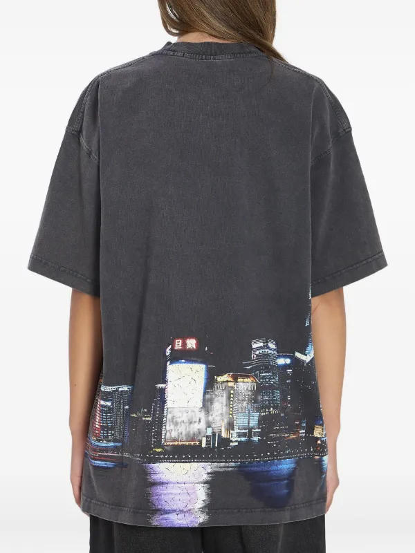 【Alexander Wang】ラインストーンTシャツ Alexander Wang ラインストーン Tシャツ | グレー | FARFETCH JP