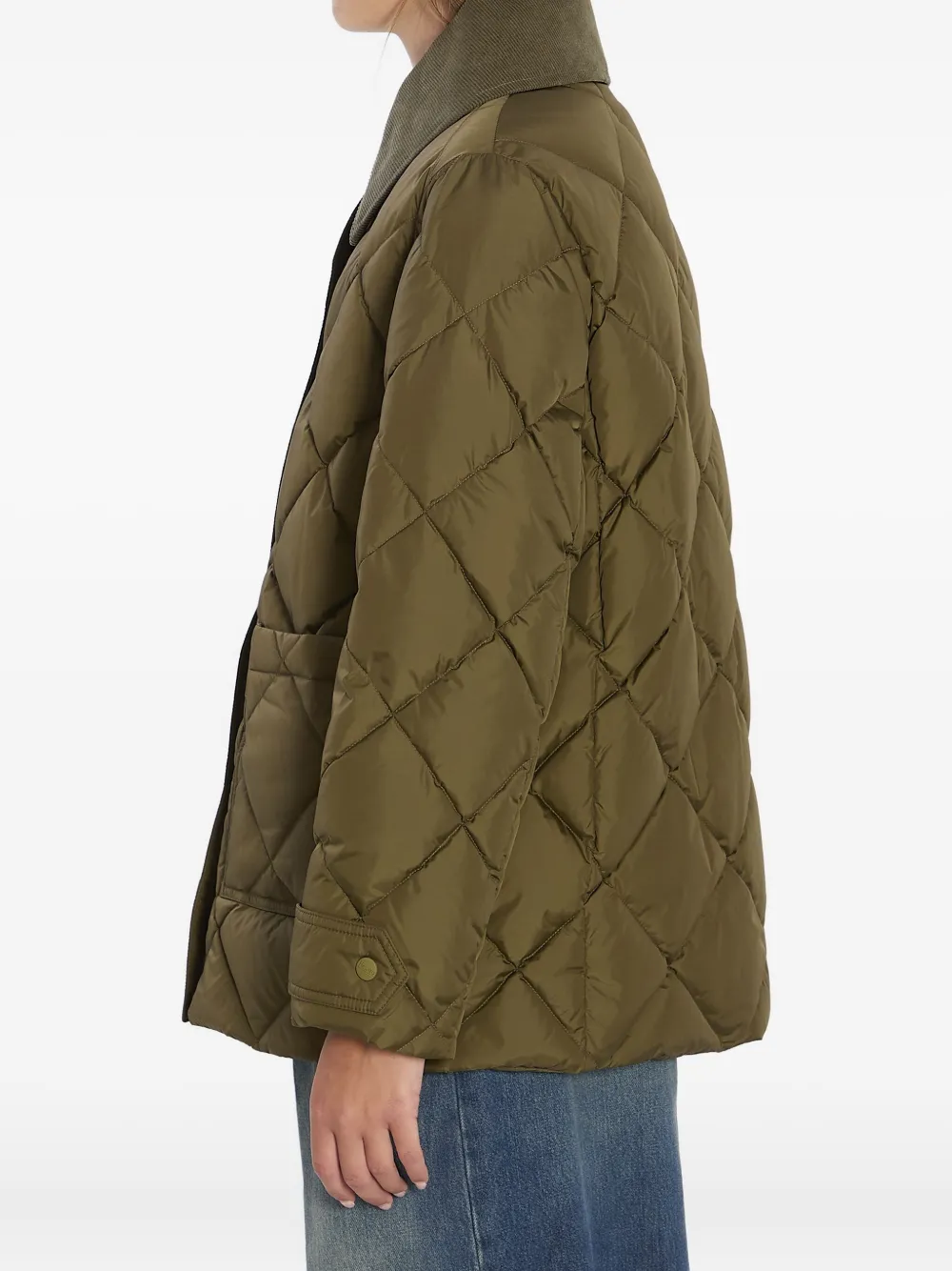 Herno quilted cotton jacket Groen