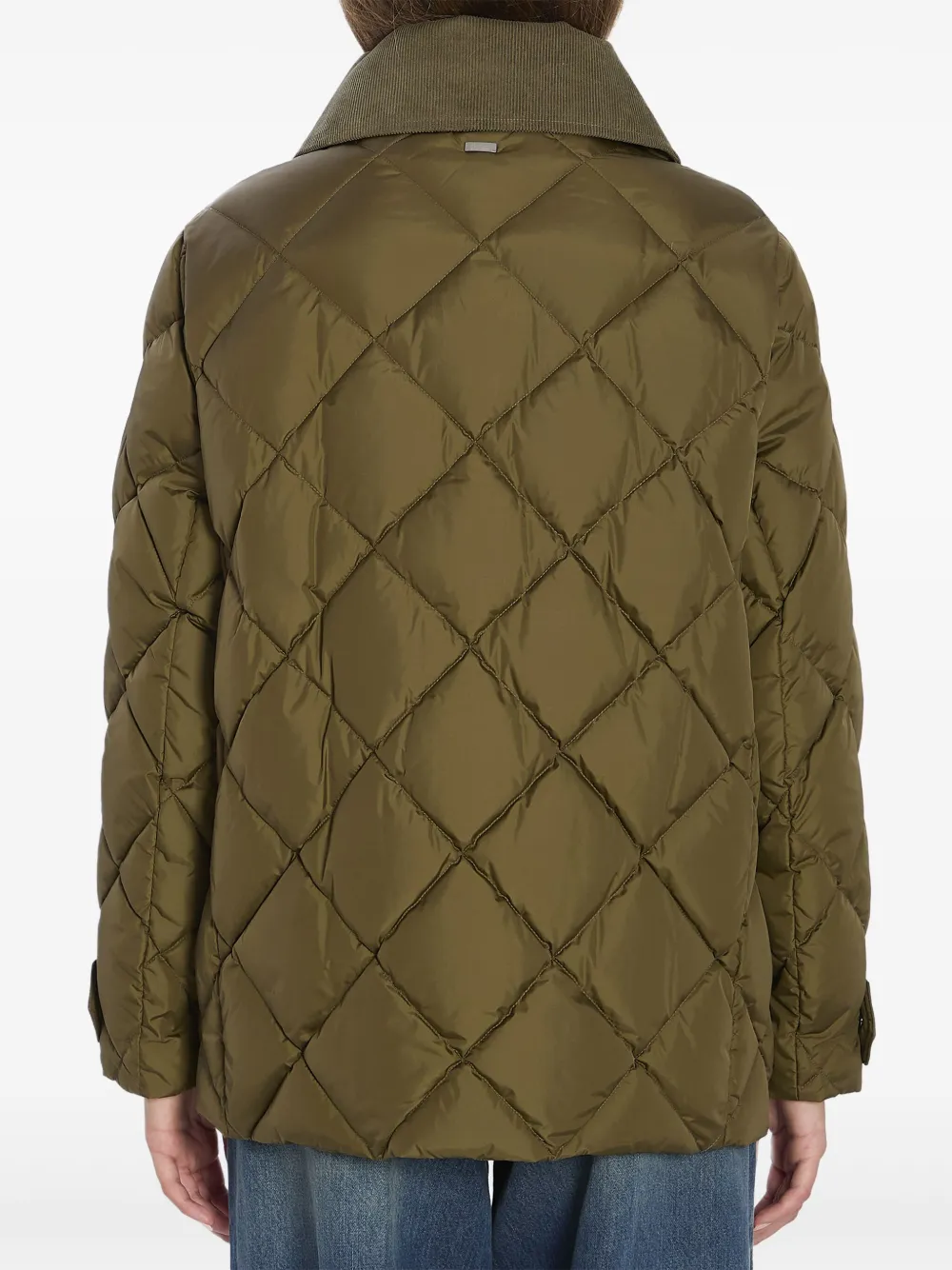 Herno quilted cotton jacket Groen