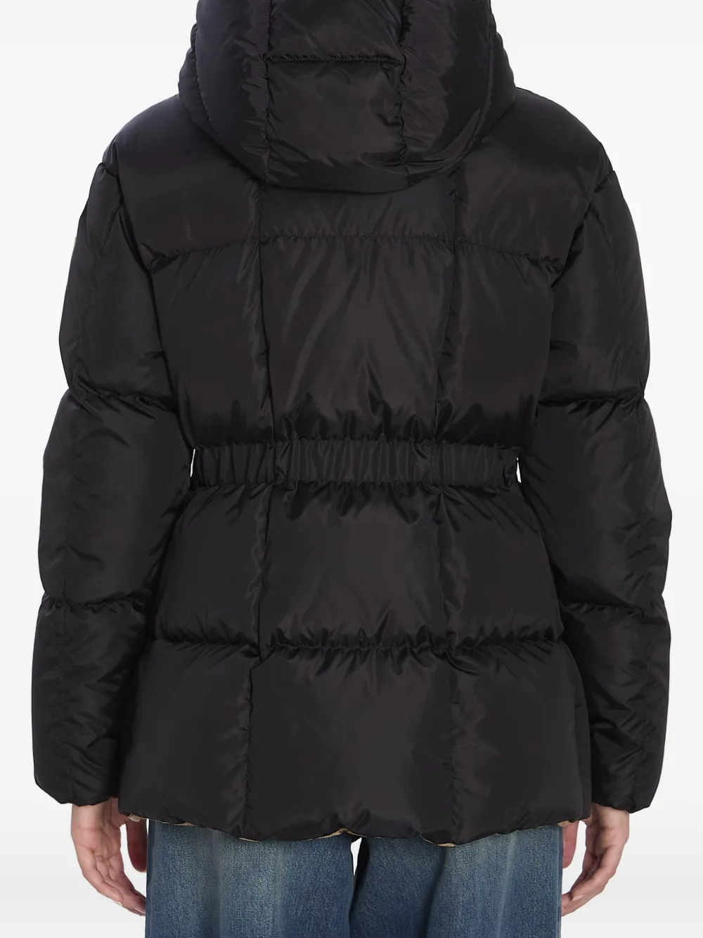 Moncler Agneux donsjack met capuchon Zwart