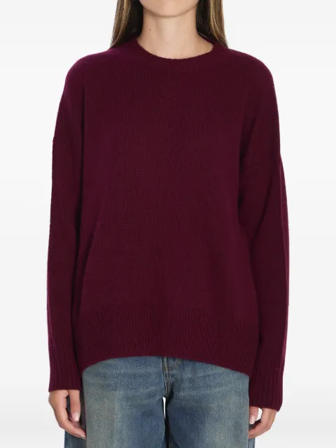 Allude ribbed side-slit cashmere sweater