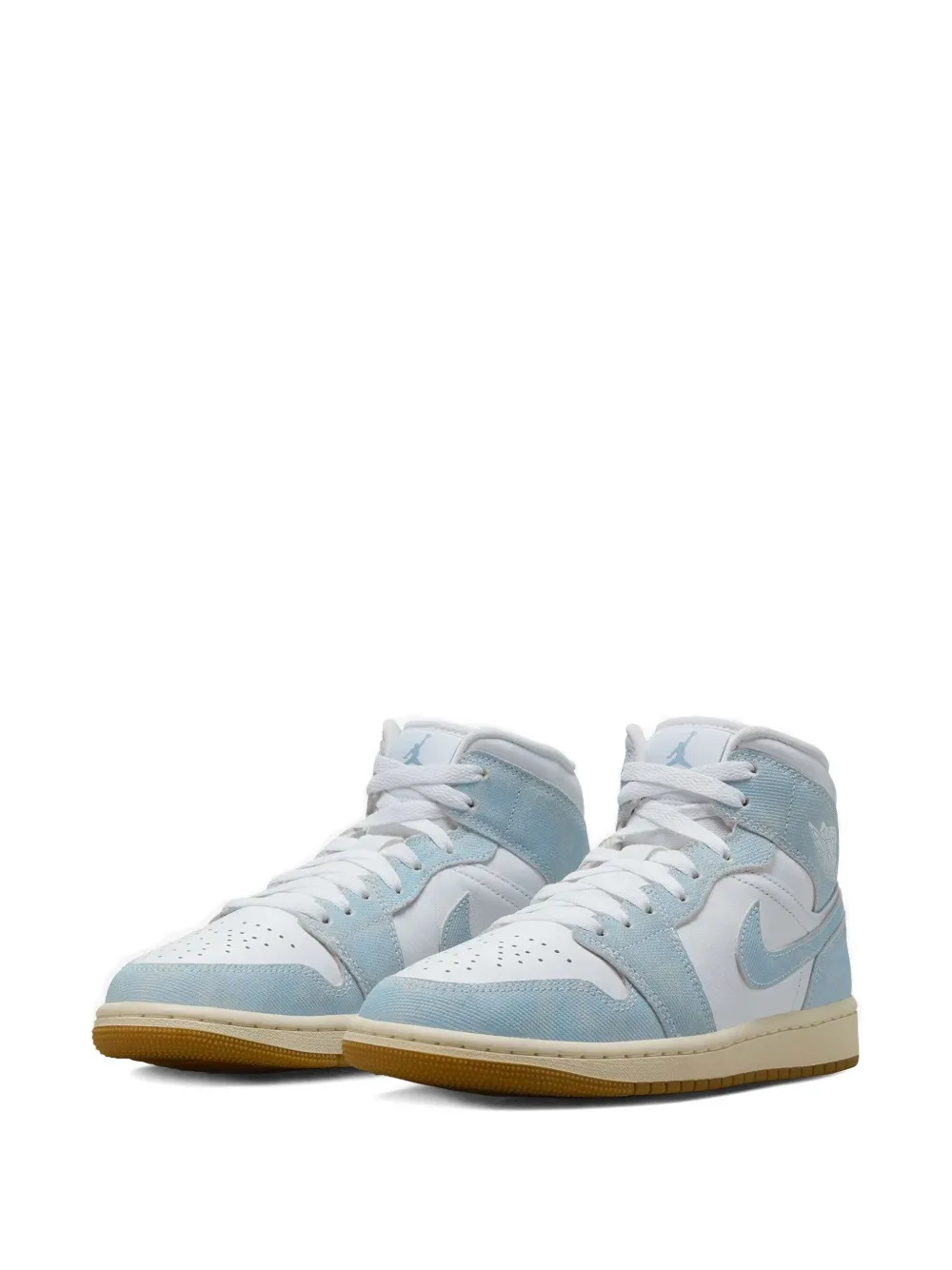 Jordan Air  1 Mid Denim/Gum sneakers - Blauw