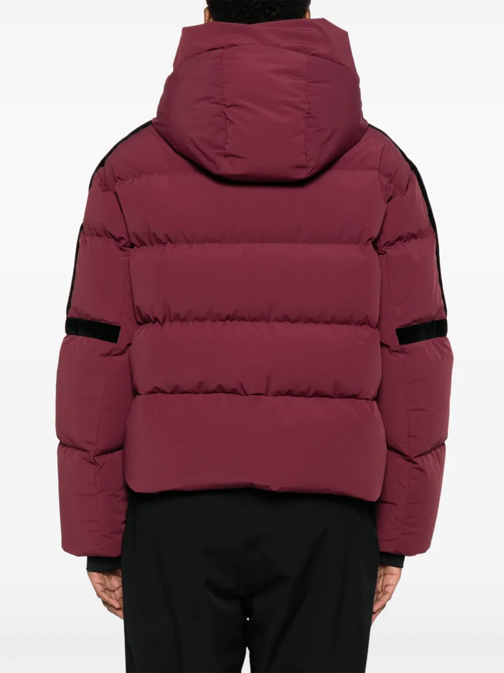 Fusalp Barsy Ii Quilted Velvet-paneled Ski Jacket In Burgundy