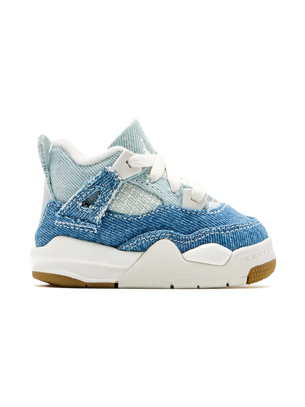 Jordan Kids Air Jordan 4 "Denim Worn Blue" sneakers Sail Gum Light Brown Worn Blue Sail Metallic Gold