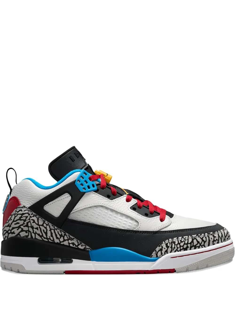 Jordan Spiz'ike Low SE "Bordeaux" sneakers Neutral Grey Varsity Maize Dark Charcoal Sapphire Blue Varsity Red Black