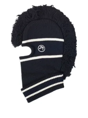 Simone Rocha Knitted crystal-embellished Balaclava Hat | Black