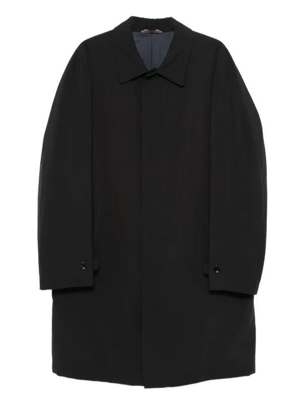 新品未使用　Brioni Brioni 翻领大衣| 蓝色| FARFETCH CN