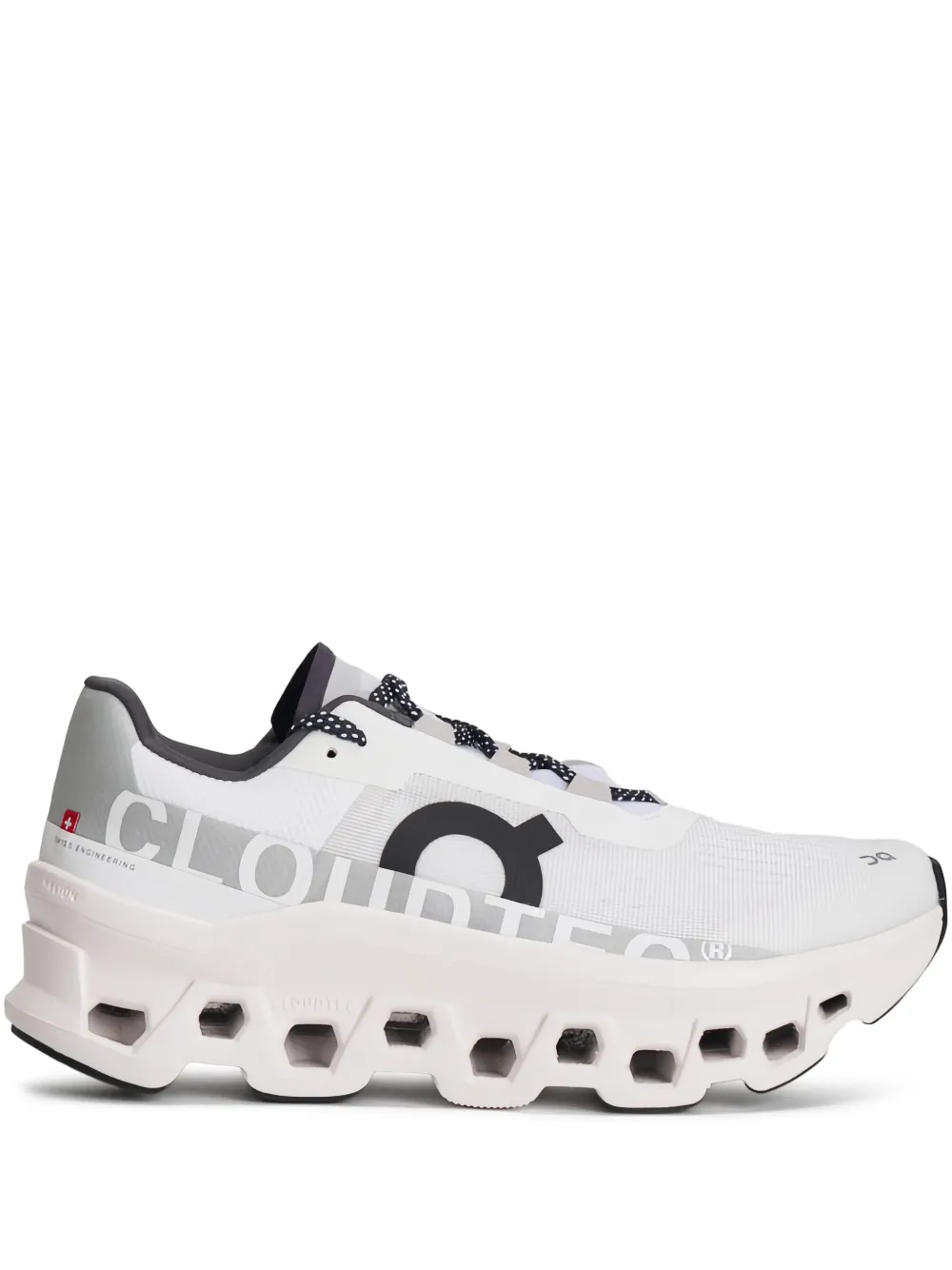 On Running logo low-top sneakers White