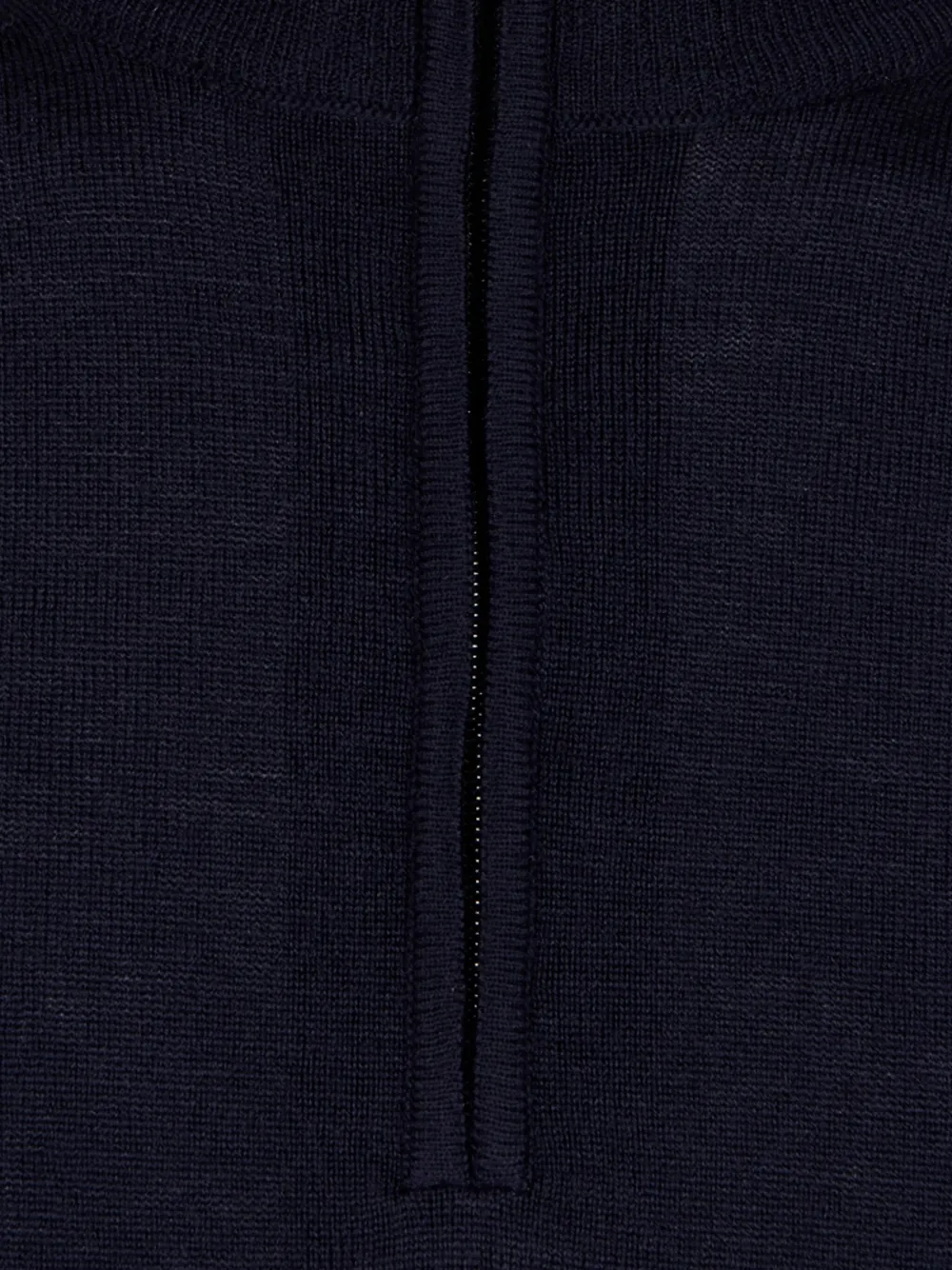 Canali high-neck zip-up sweater Blauw