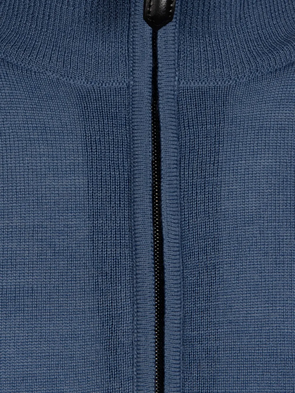 Canali high-neck half-zip sweater Blauw