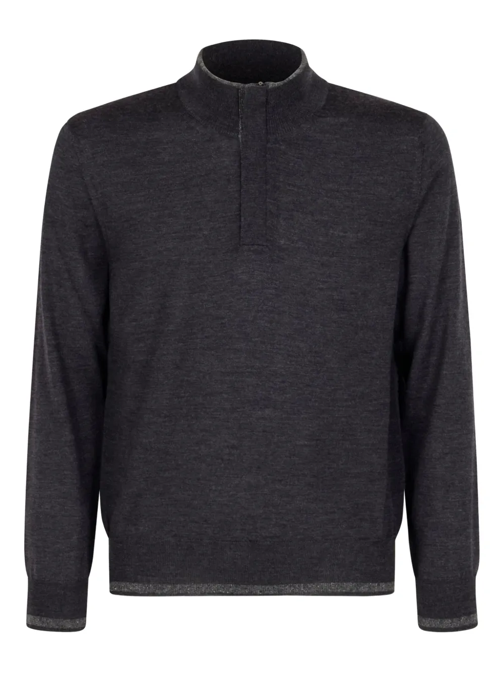 Canali Trui met hoge hals Grijs
