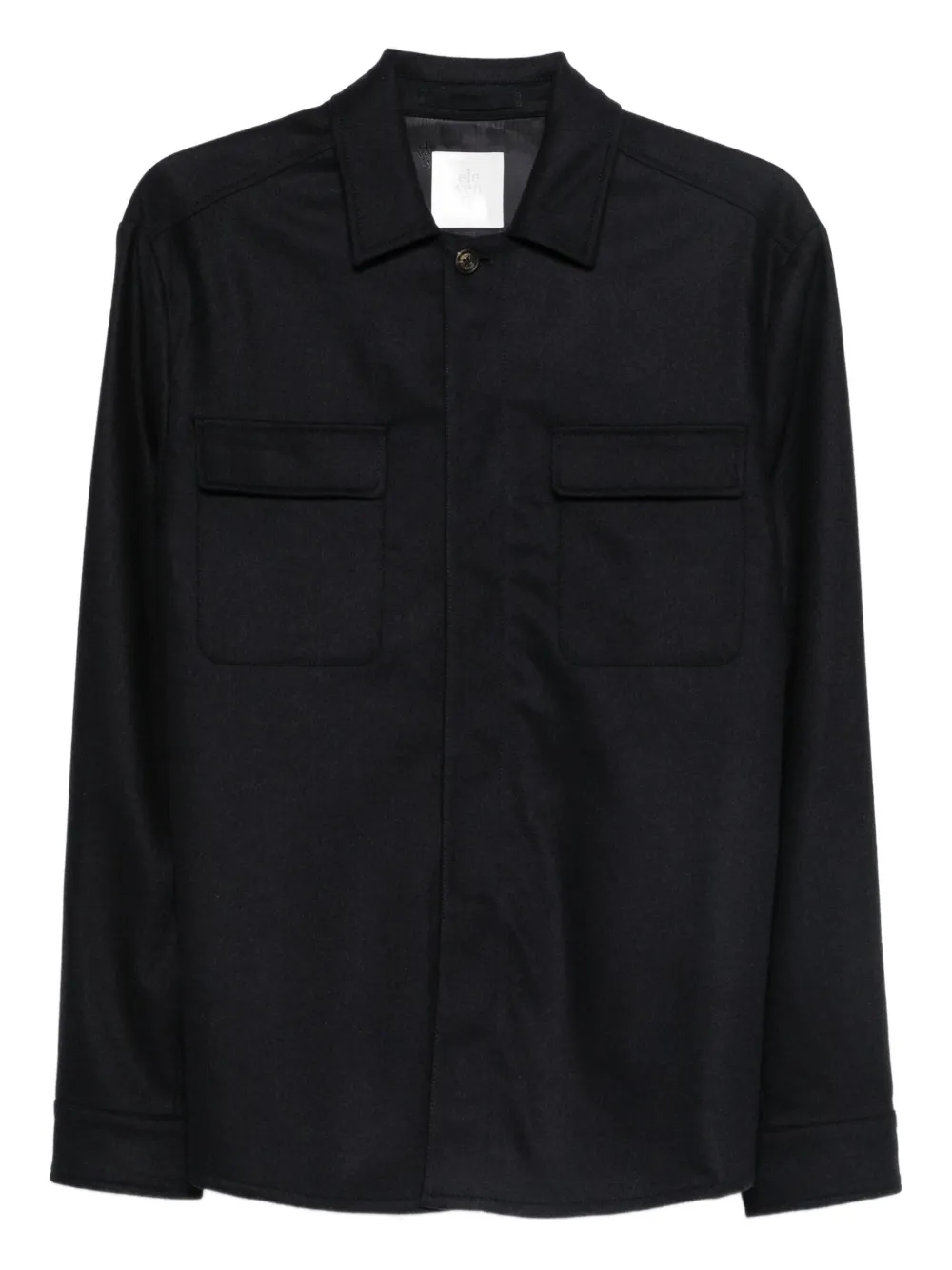 Eleventy Hemdjacke mit Brusttasche | Blau | Image 1