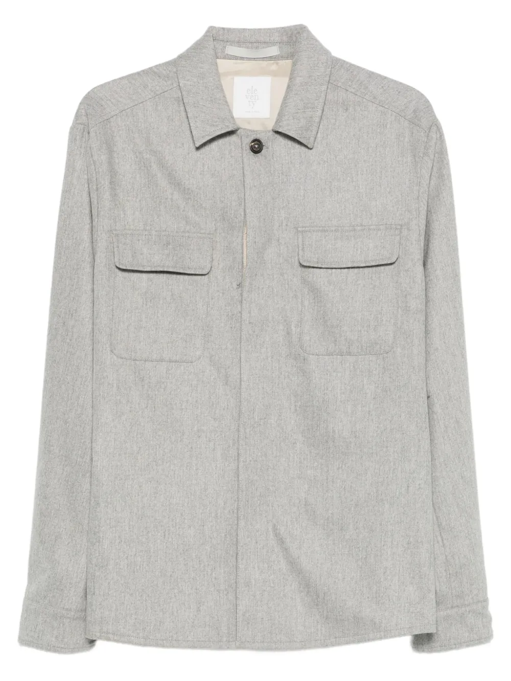 Eleventy veste crop à poches à rabat | gris | Image 1