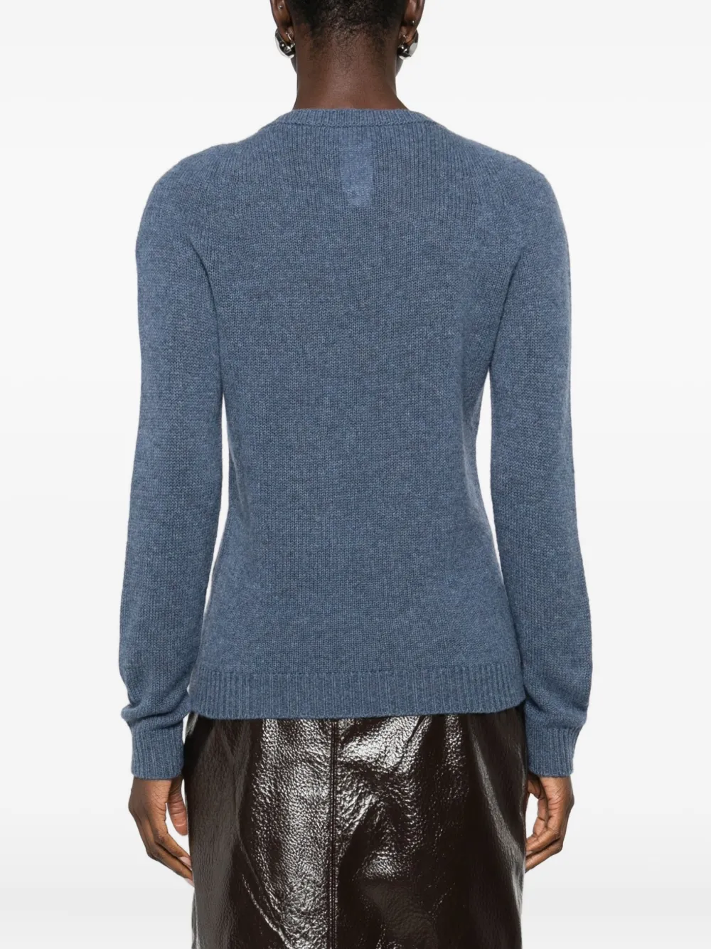 Fabiana Filippi Kasjmier trui met ronde hals Blauw