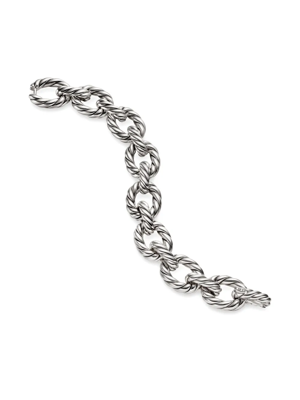 David Yurman Sterling Silver Oval-link Bracelet In Silver