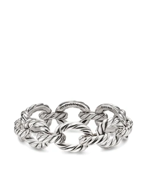 David Yurman sterling silver oval-link bracelet