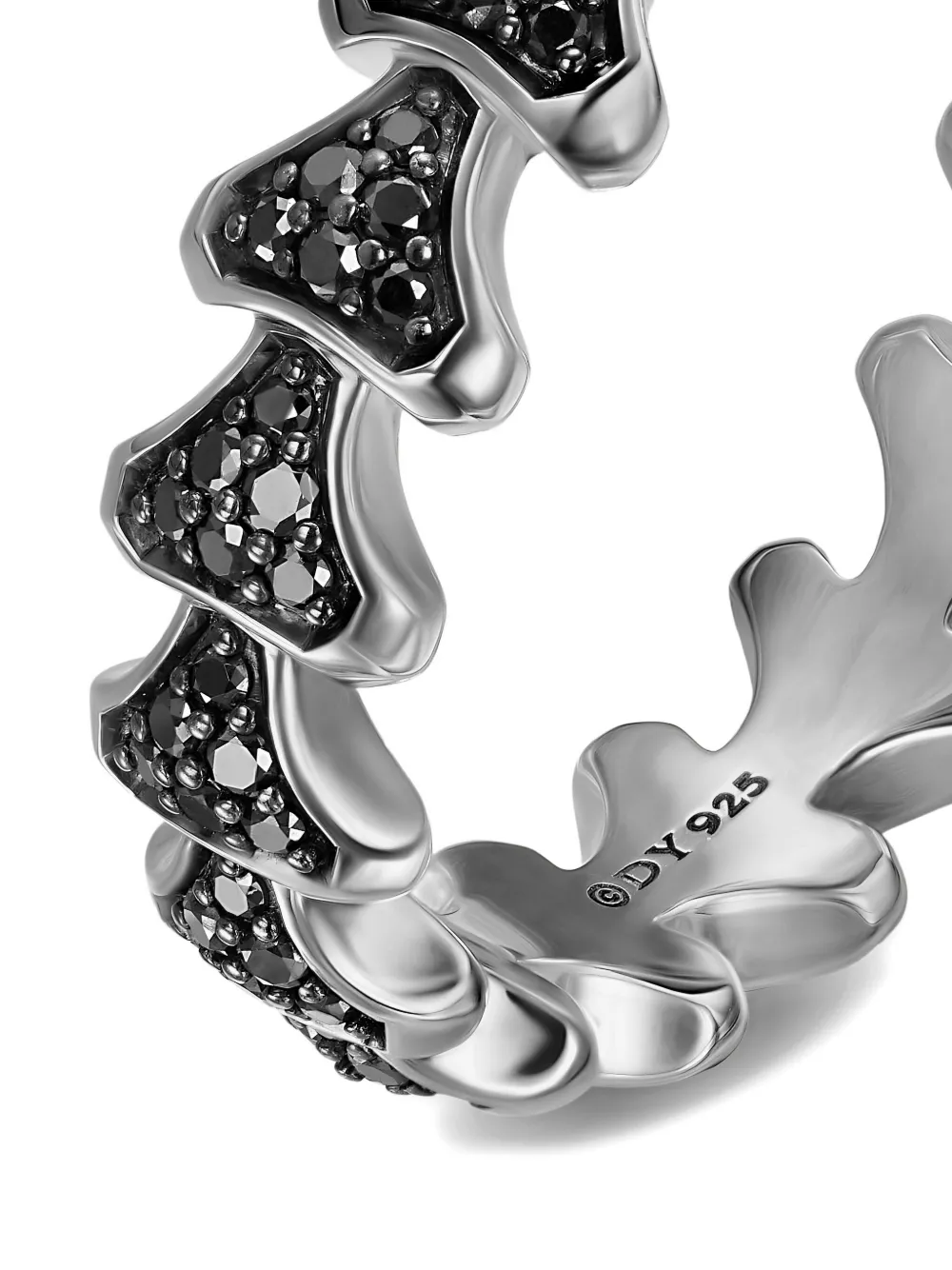 David Yurman Sterling Silver Armory® Black Diamonds Ring In Metallic