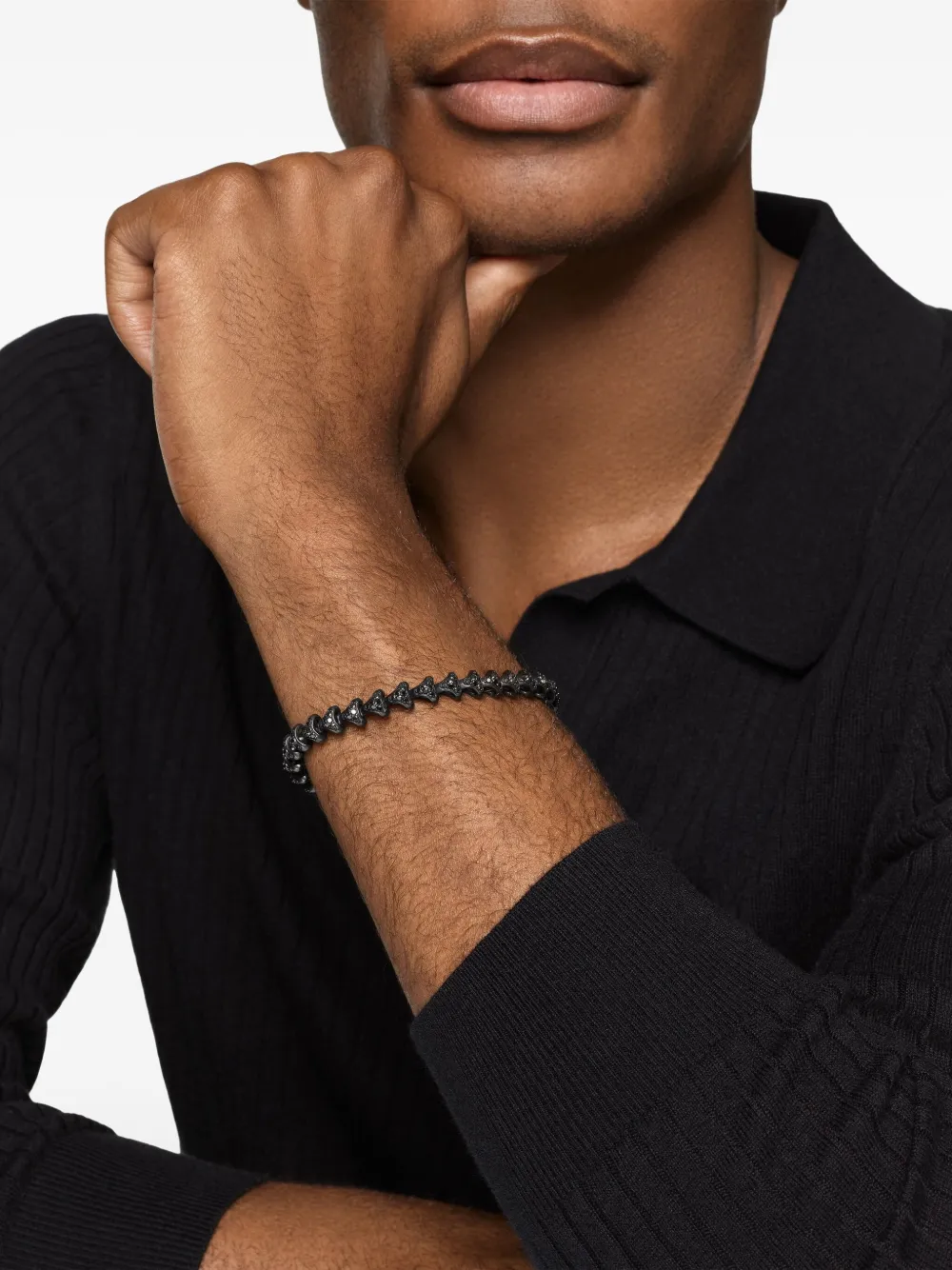 David Yurman titanium Armory® black diamond bracelet | Image 2